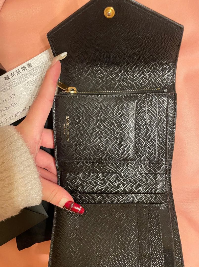 yuz 　YSL イブサンローラン 三つ折り財布