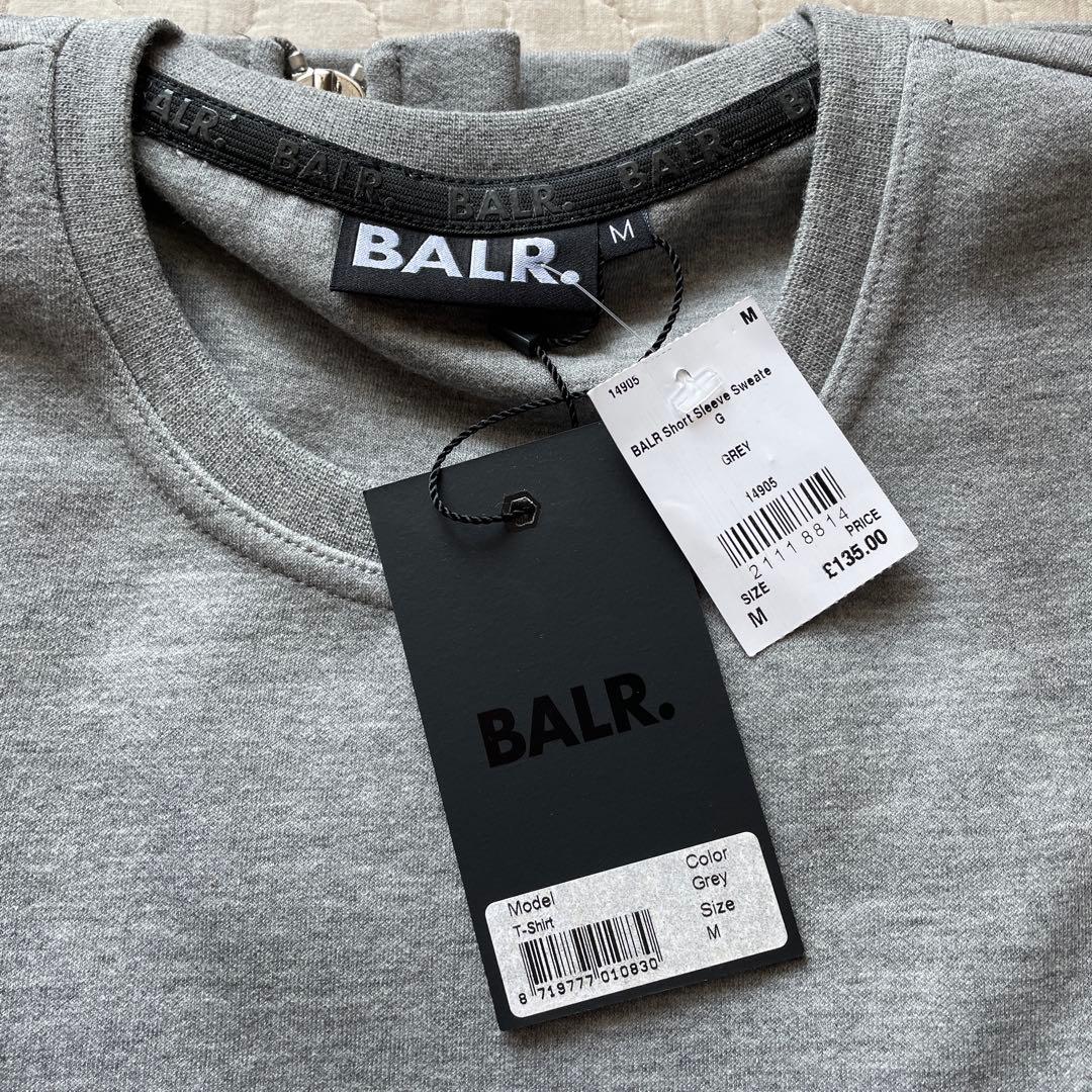 【Yです】BALR. Tシャツ　スウェット　半袖　グレー　M