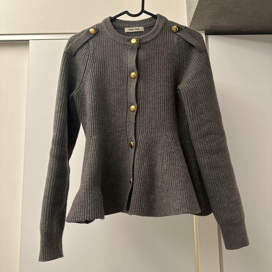 thetoe Rosen Peplum Cardigan S thetoé