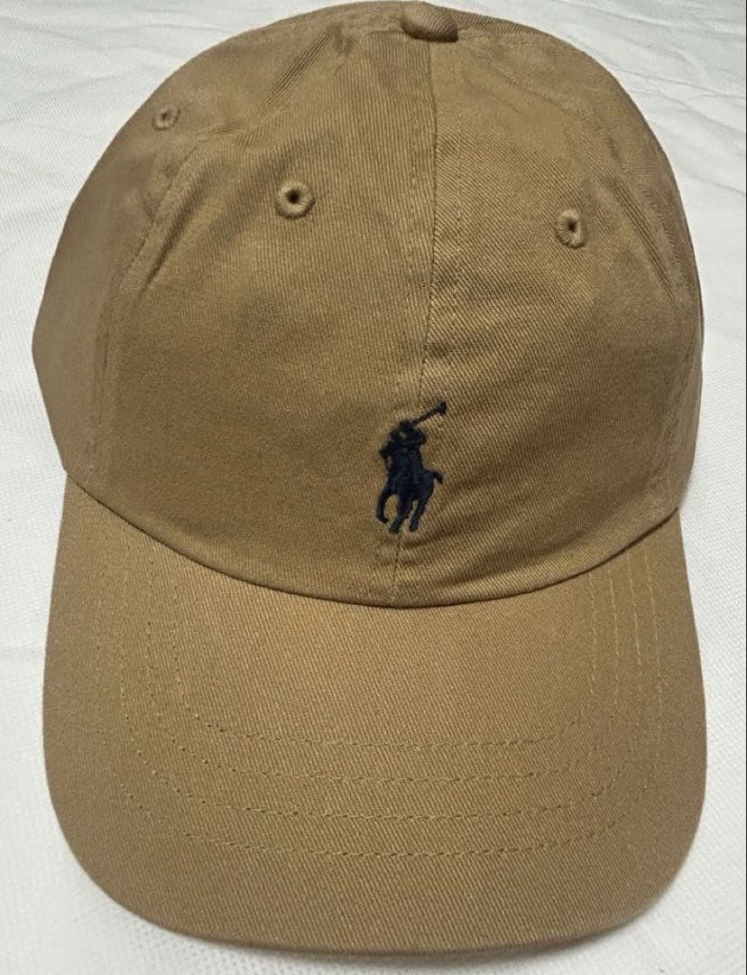 ☆ポロラルフローレン☆キャップベージュワンポイントロゴ新品