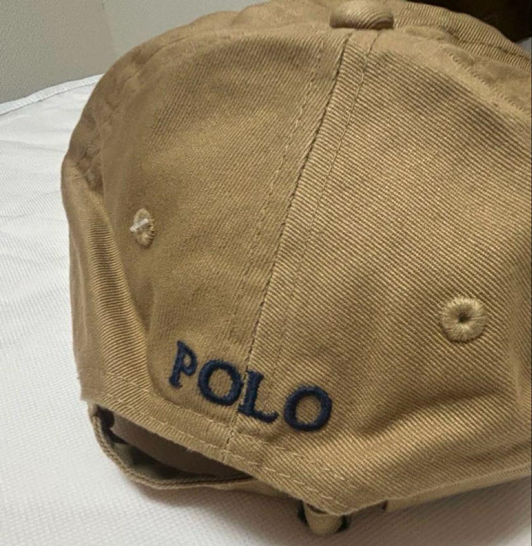 ☆ポロラルフローレン☆キャップベージュワンポイントロゴ新品