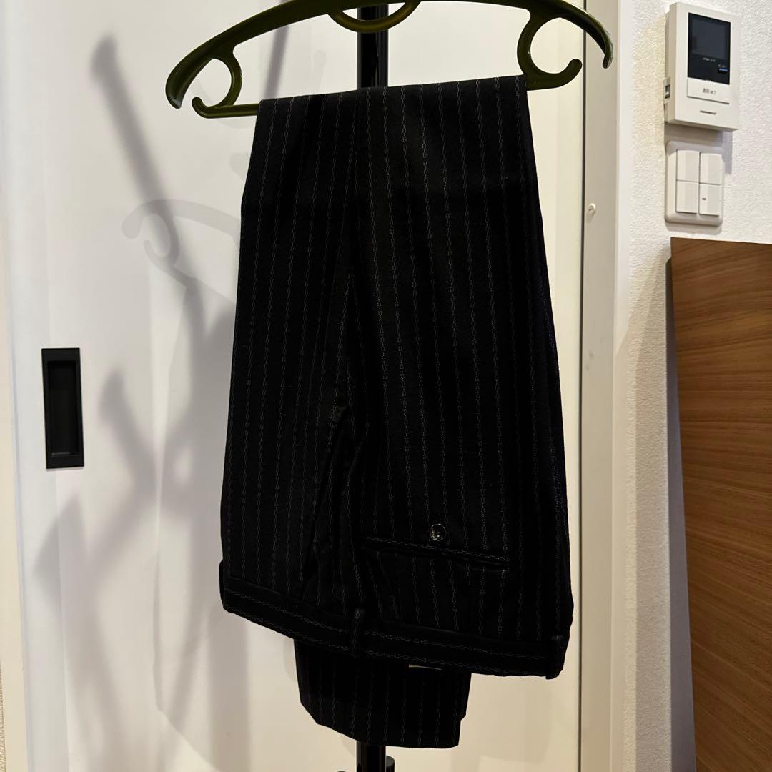 GUCCI 2004AW グッチ トムフォード ウール ベロア チェーン柄スーツ