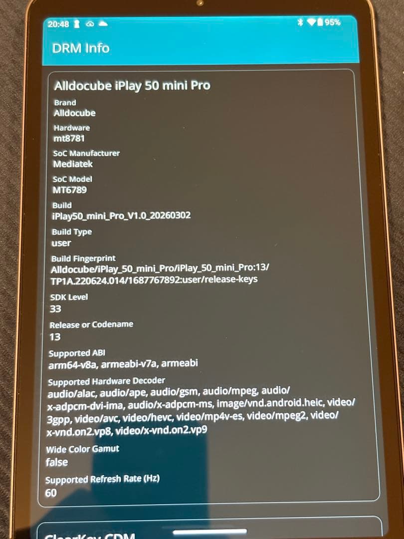 Androidタブレット本体 ALLDOCUBE iPlay 50 mini Pro 256GB