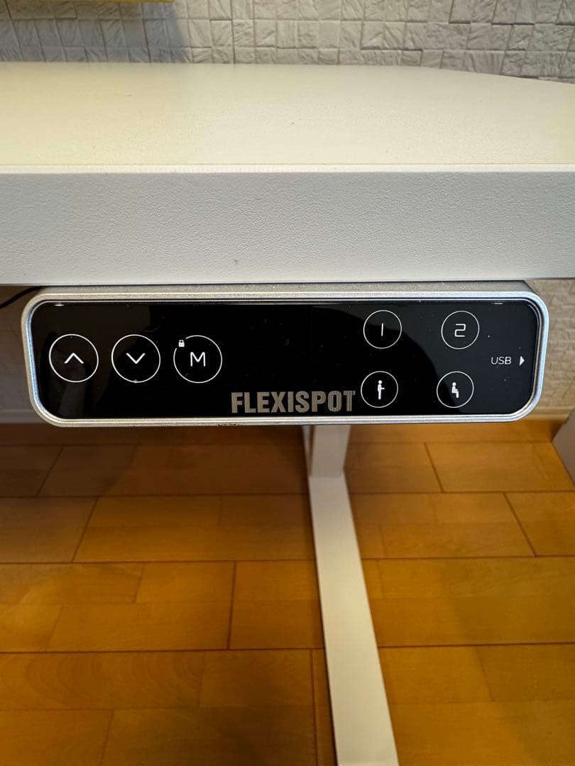 FLEXISPOT 電動昇降デスク ホワイト　引き出し付属