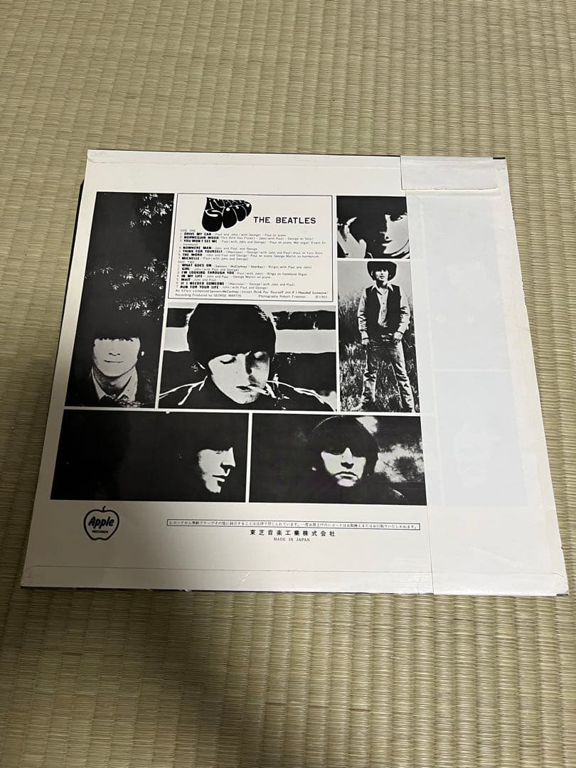 アップル赤盤 ビートルズ 「ラバー・ソウル」帯付　LPレコード　beatles