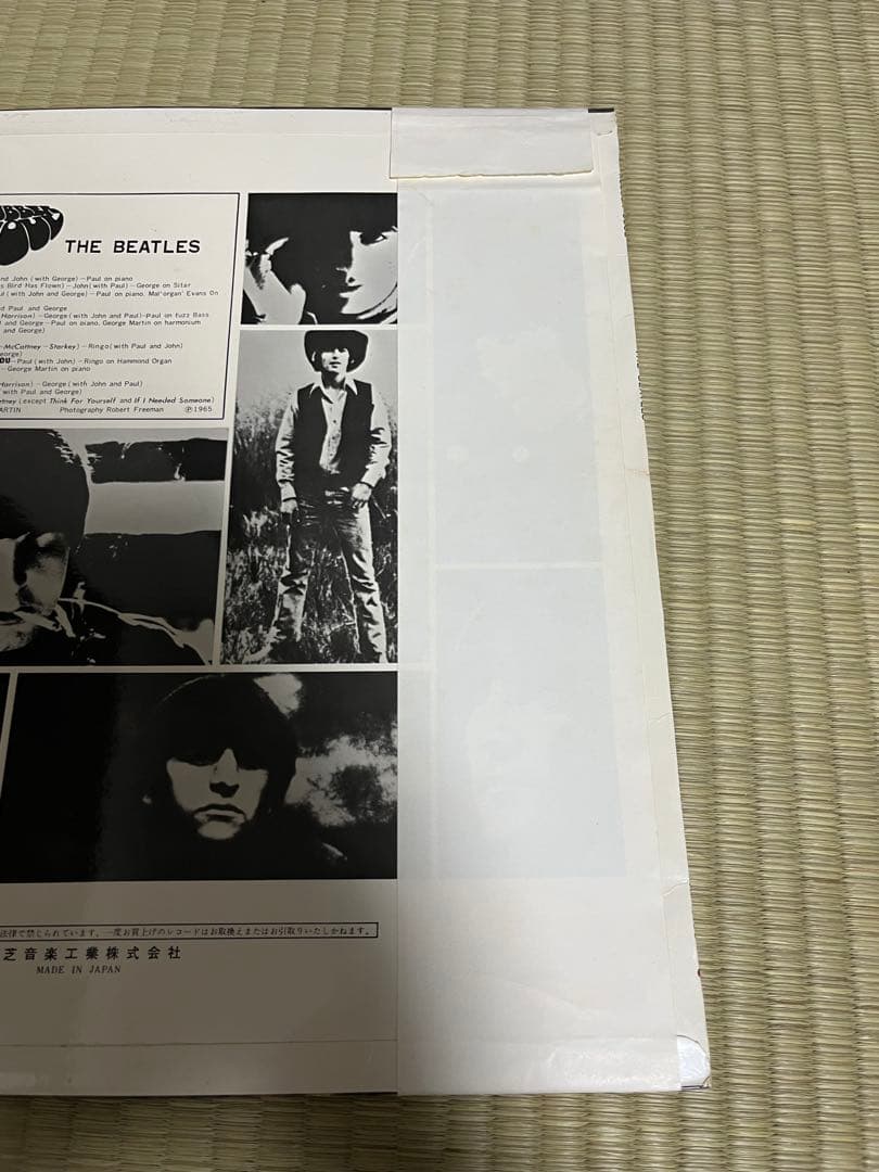アップル赤盤 ビートルズ 「ラバー・ソウル」帯付　LPレコード　beatles