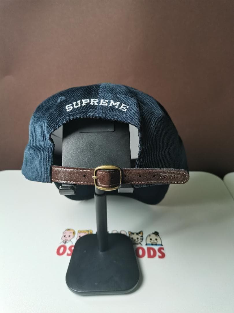 SUPREME コーデュロイキャップ ネイビー