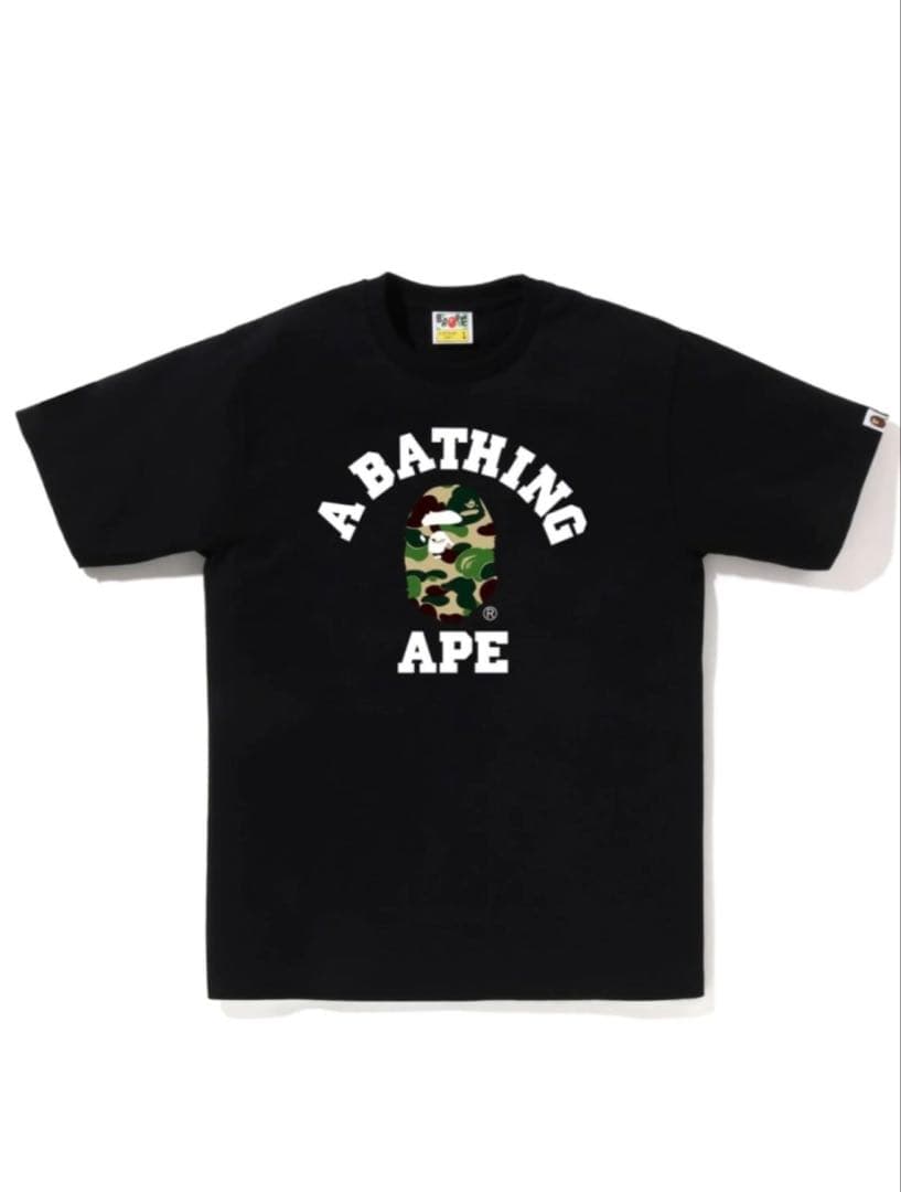 A BATHING APE ブラック×グリーン Tシャツ 2XL