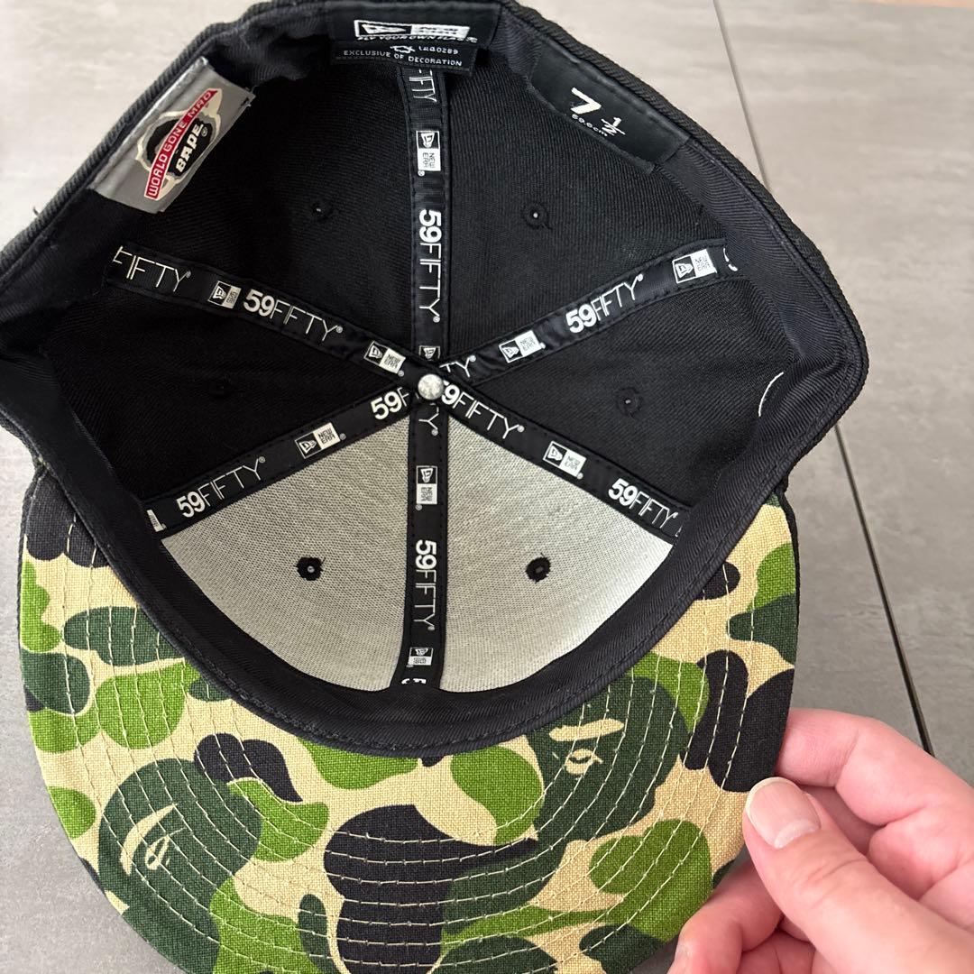 BAPE×NEWERA 59FIFTY 7 1/2 59.6cm 黒