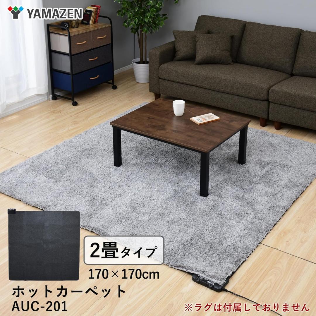 [山善] ホットカーペット 電気カーペット 2畳 AUC-201