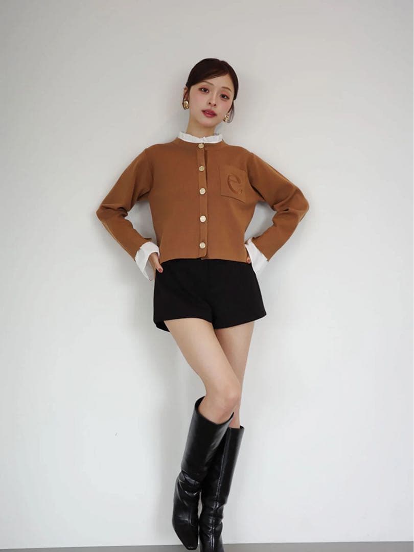♡ eimy istoire Attached collar カーディガン ♡