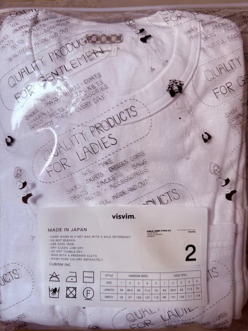 新品 visvim SUBLIM JUMBO 3-Pack S/S Size-2