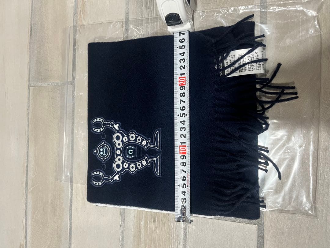 HERMÉS カシミヤマフラー　25×150