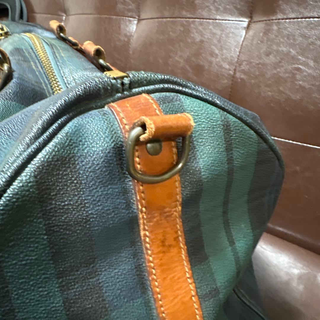 Polo Ralph Lauren ボストンバッグ ダークグリーンチェック