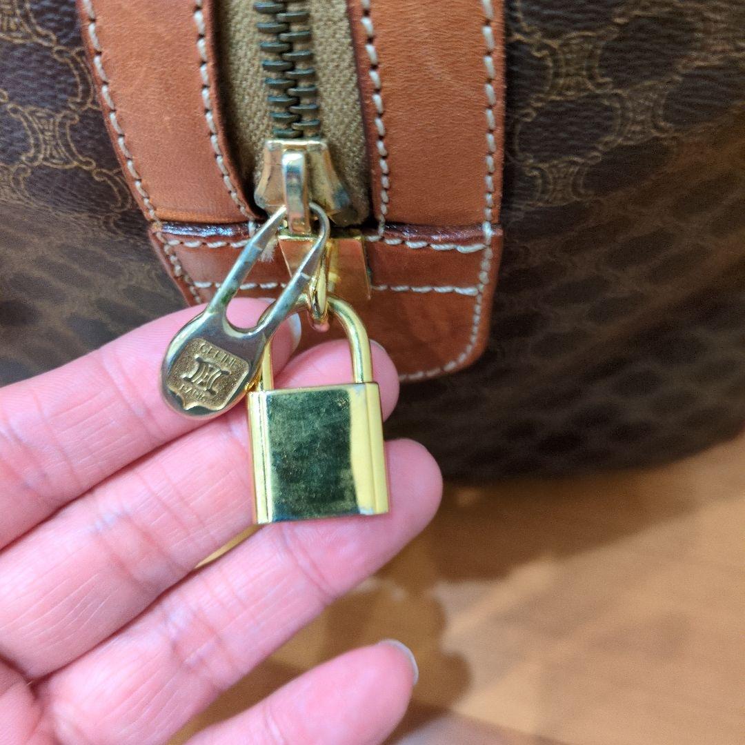 値下げ美品 CELINE セリーヌ ボストン マカダム トリオンフ