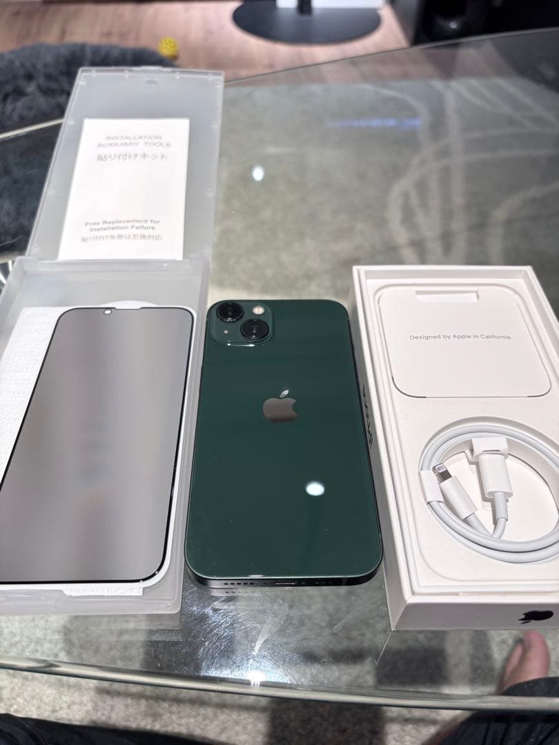 Apple iPhone 13 グリーン 本体　付属品箱あり　フィルム付き