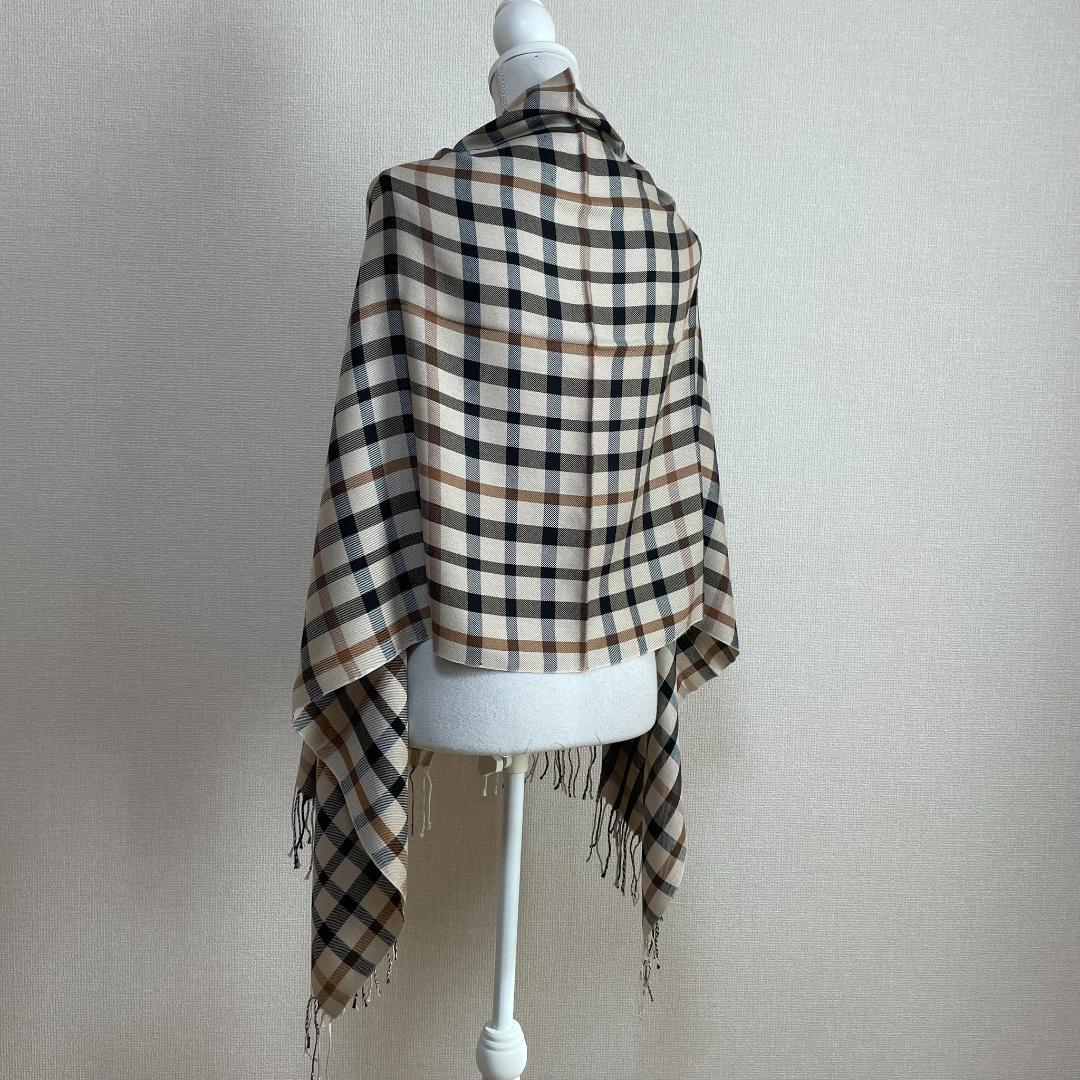 新品 ダックス DAKS シルク100% 絹 ストール 日本製