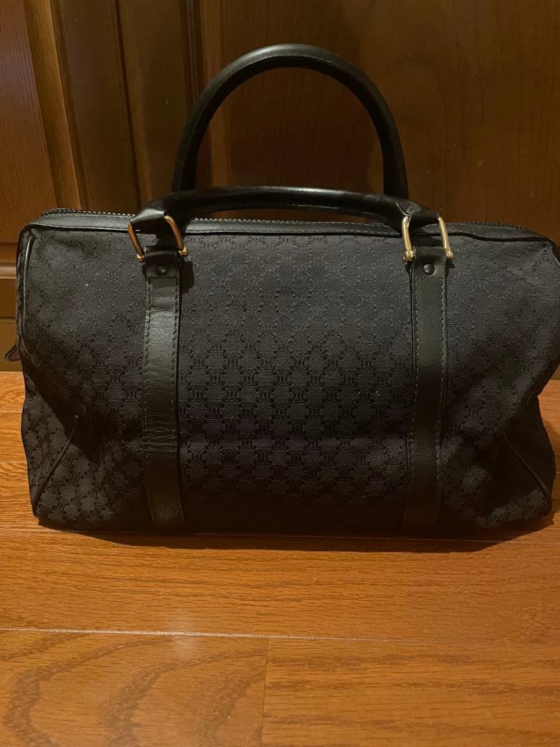 CELINE ブラック ボストンバッグ