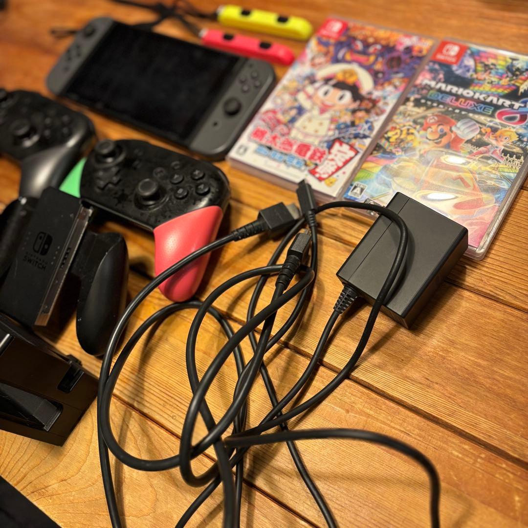 任天堂 スイッチ Switch 本体 ソフト 桃鉄 マリオカート セット 動作品