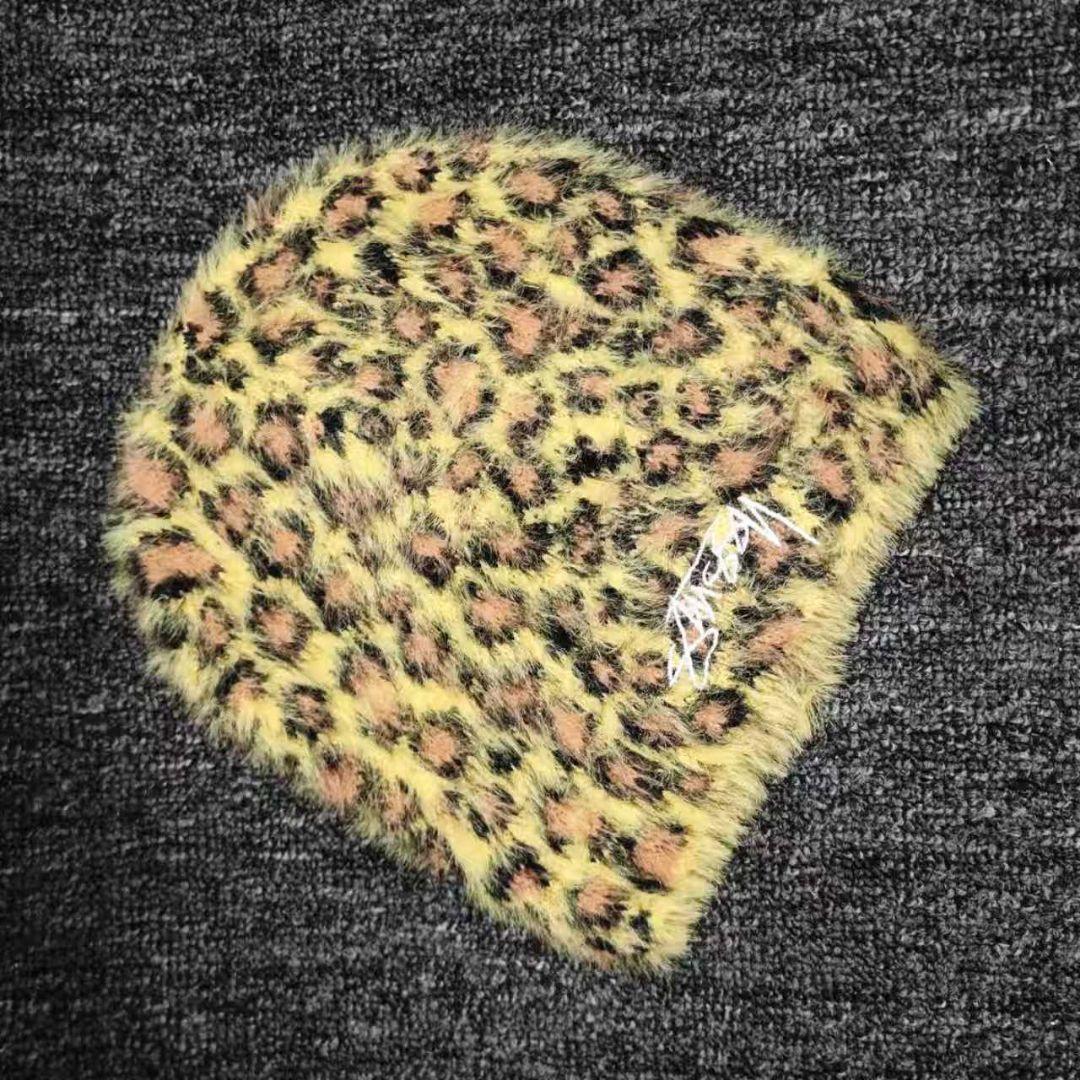 ★STUSSY★SKULLCAP LEOPARD ビーニー キャップ