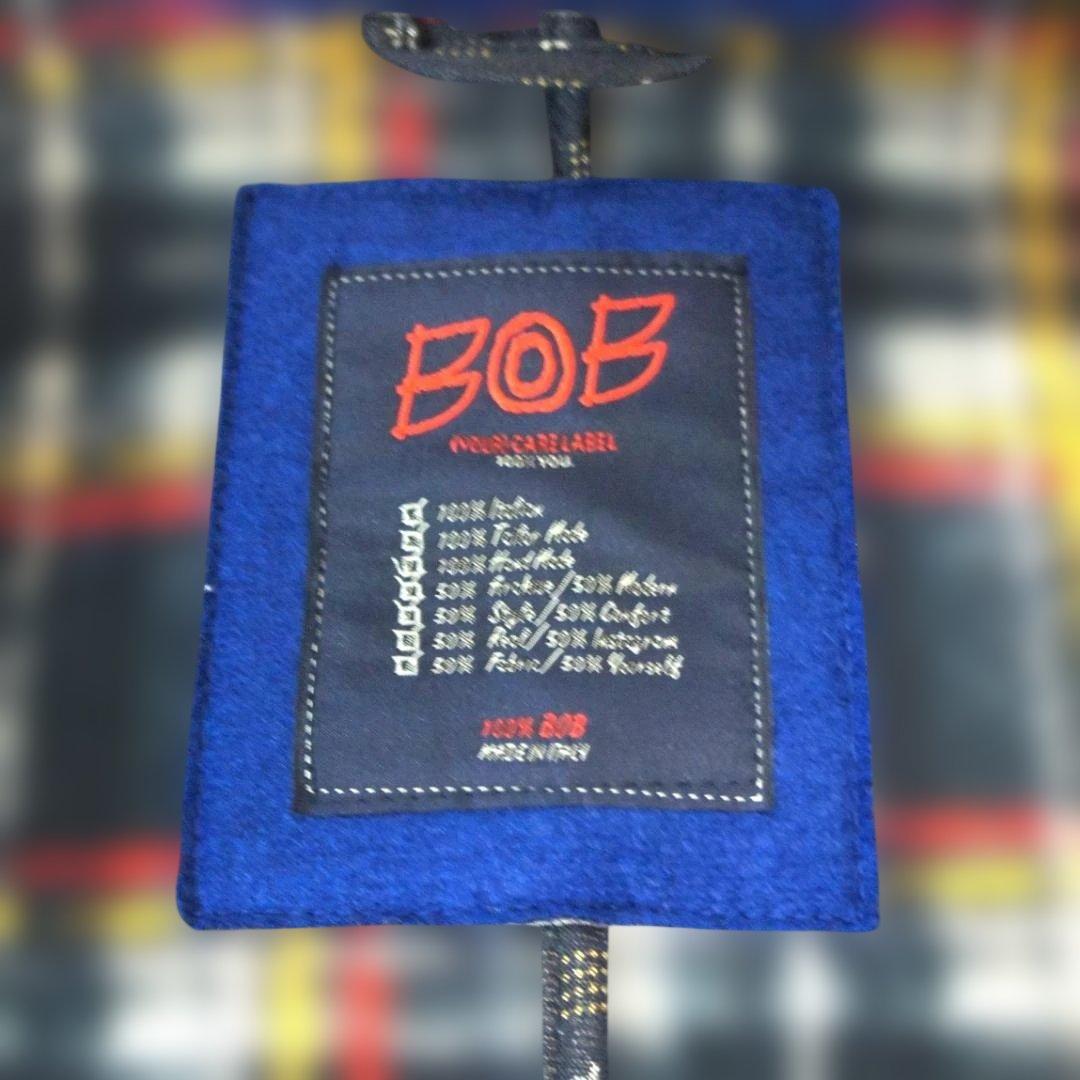 1-2.未使用タグ付き BOB ボブ ジャケット ブルー メンズ 46/サイズ