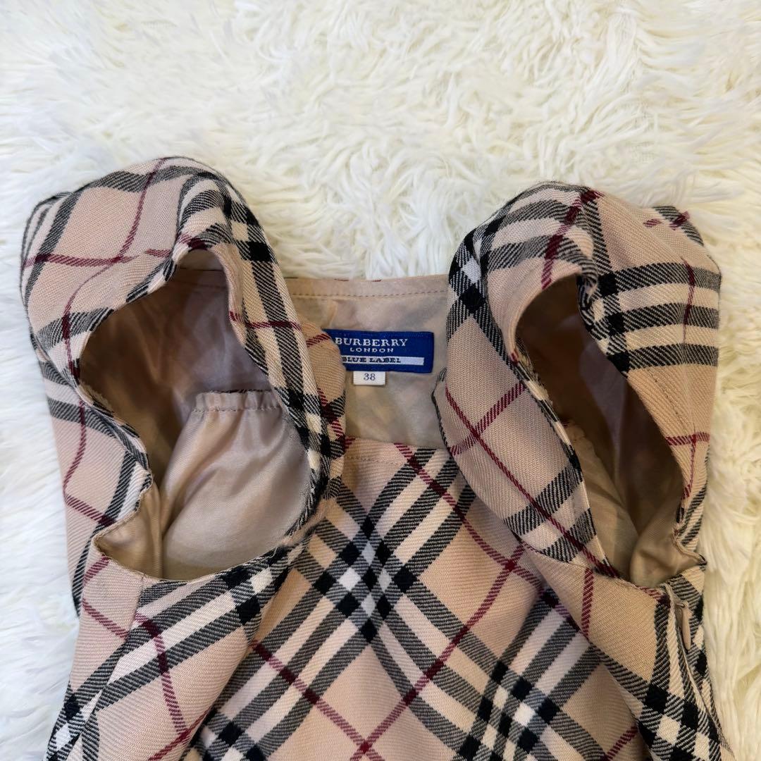 BURBERRY BLUE LABEL ワンピース リボン ノバチェック