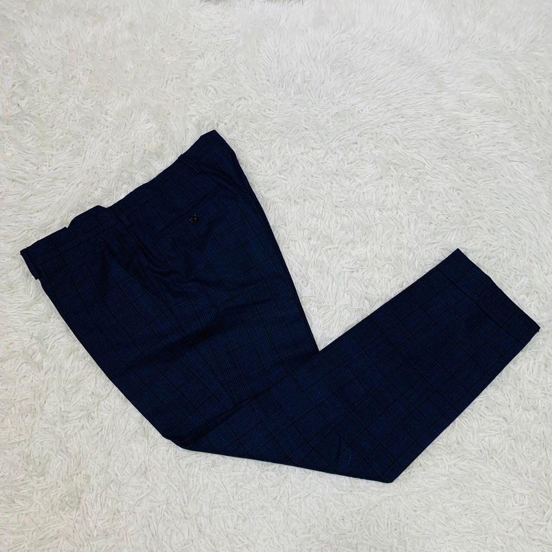 極美品 LARDINI ラルディーニ スーツ セットアップ ネイビー 50