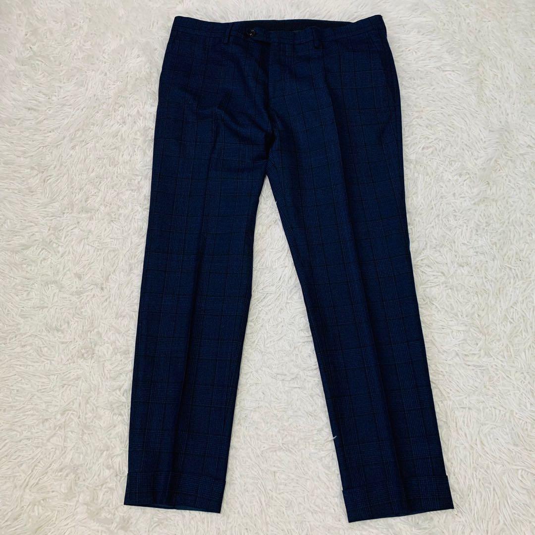 極美品 LARDINI ラルディーニ スーツ セットアップ ネイビー 50