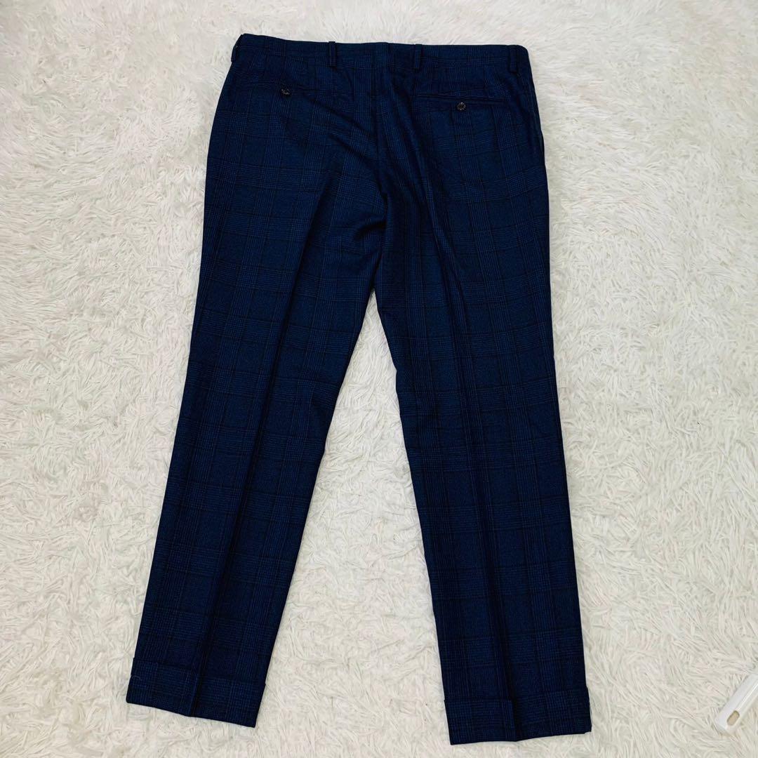 極美品 LARDINI ラルディーニ スーツ セットアップ ネイビー 50