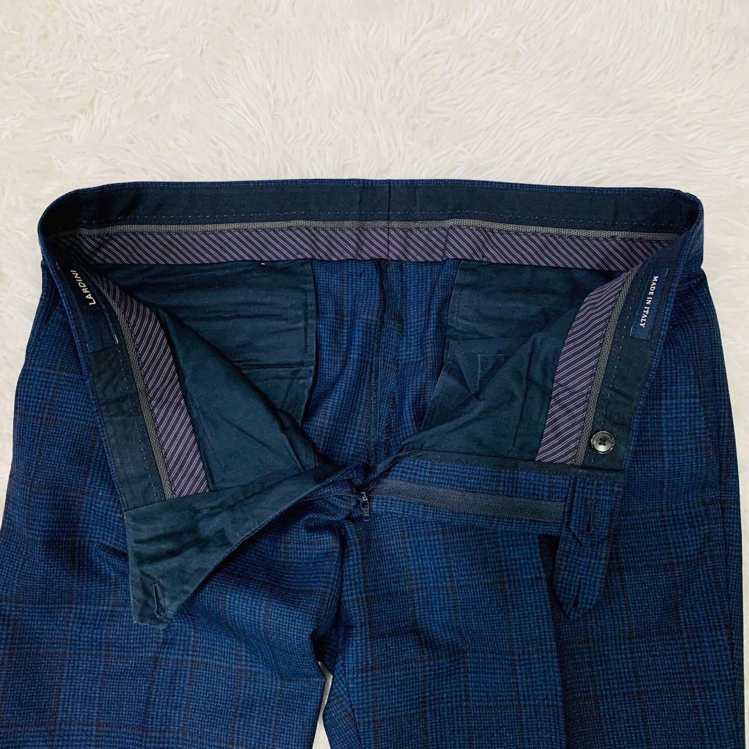 極美品 LARDINI ラルディーニ スーツ セットアップ ネイビー 50