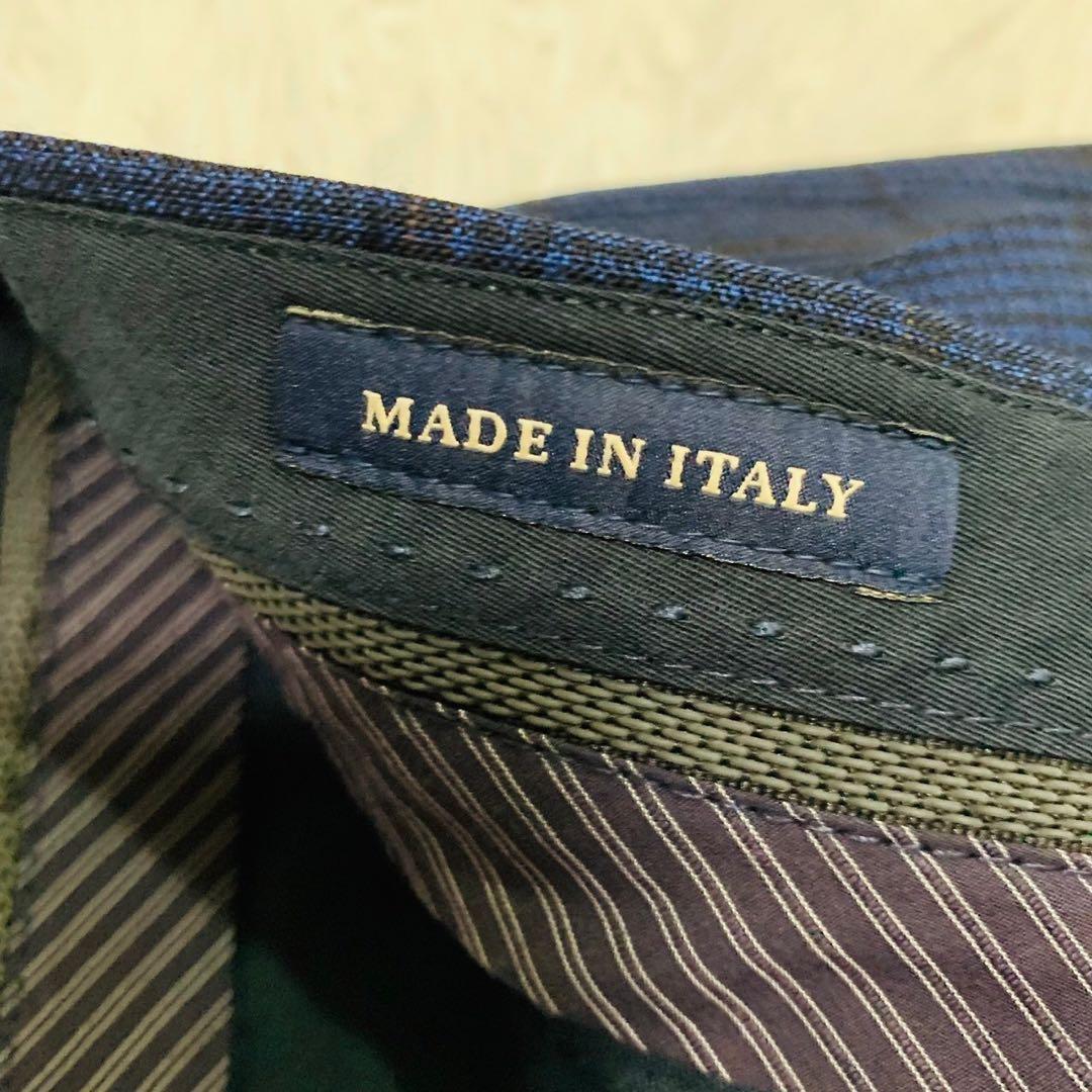 極美品 LARDINI ラルディーニ スーツ セットアップ ネイビー 50