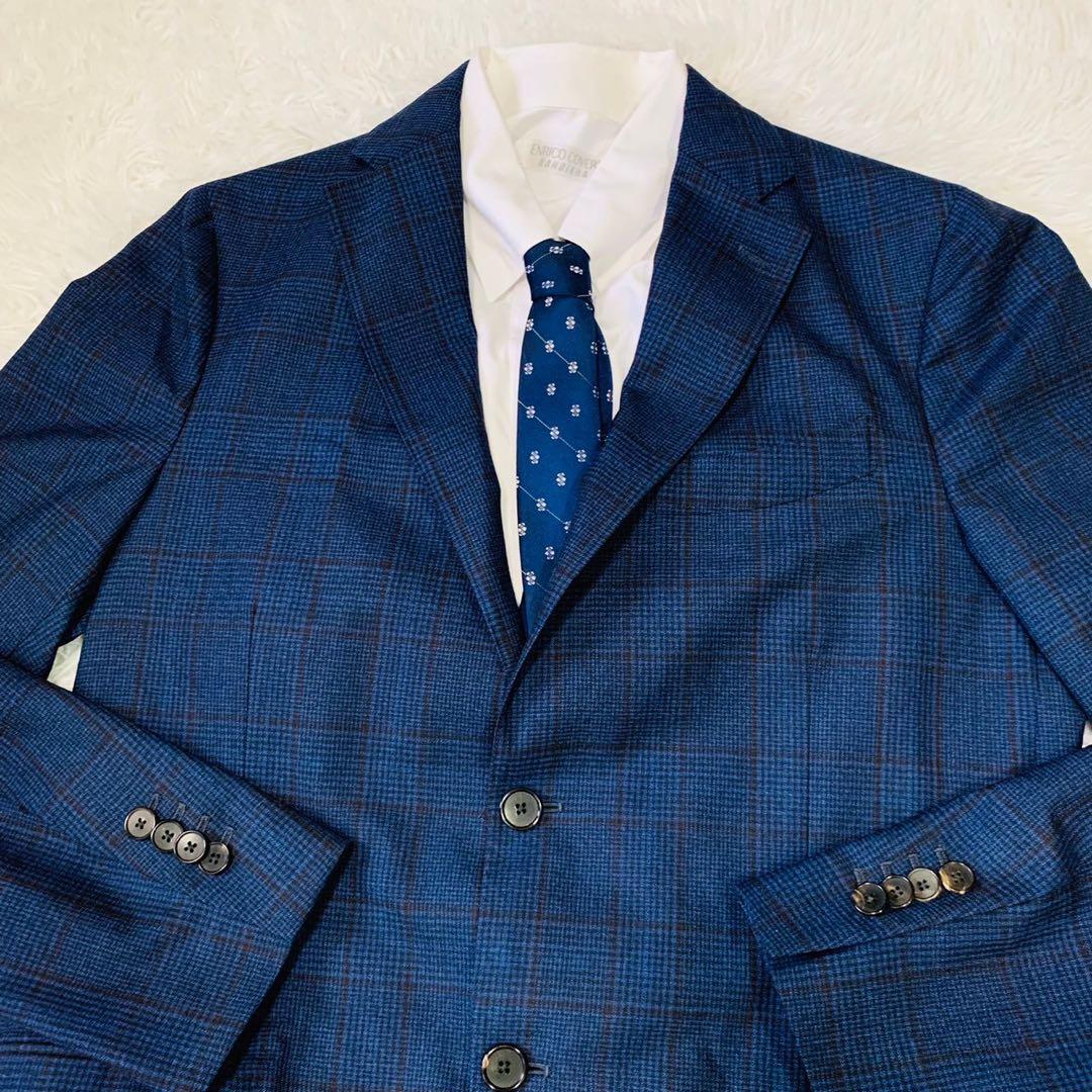 極美品 LARDINI ラルディーニ スーツ セットアップ ネイビー 50
