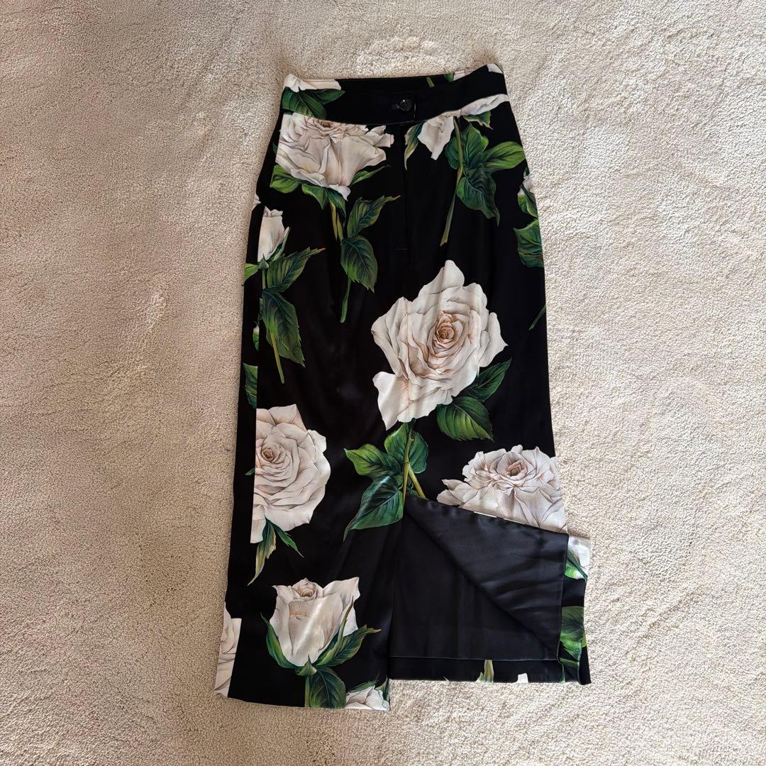 DOLCE & GABBANA 花柄タイトスカート