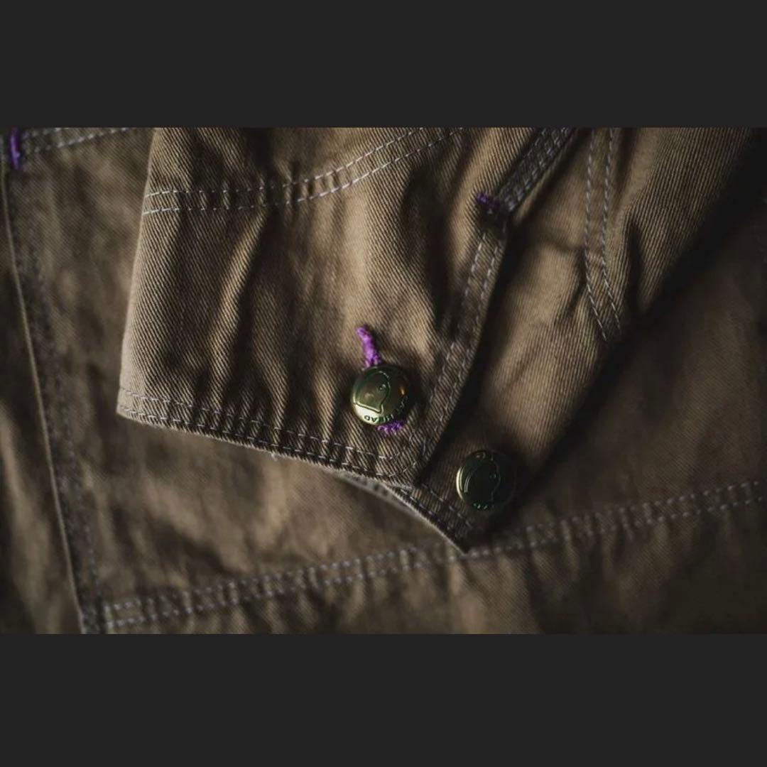 tcb jeans カバーオール カーキ　ドリルCat Head Jacket