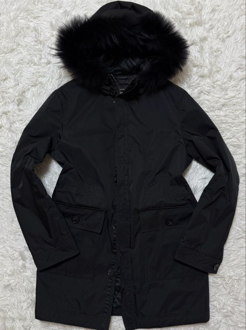 BURBERRY BLACK LABEL キルティングモッズコート　ブラックM