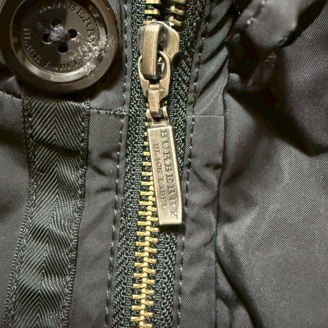 BURBERRY BLACK LABEL キルティングモッズコート　ブラックM