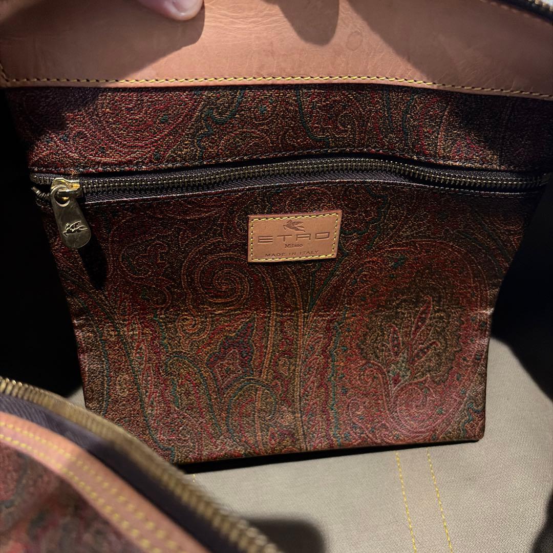 ETRO エトロ ペイズリー 大型 ボストンバッグ 旅行用バッグ 男女兼用