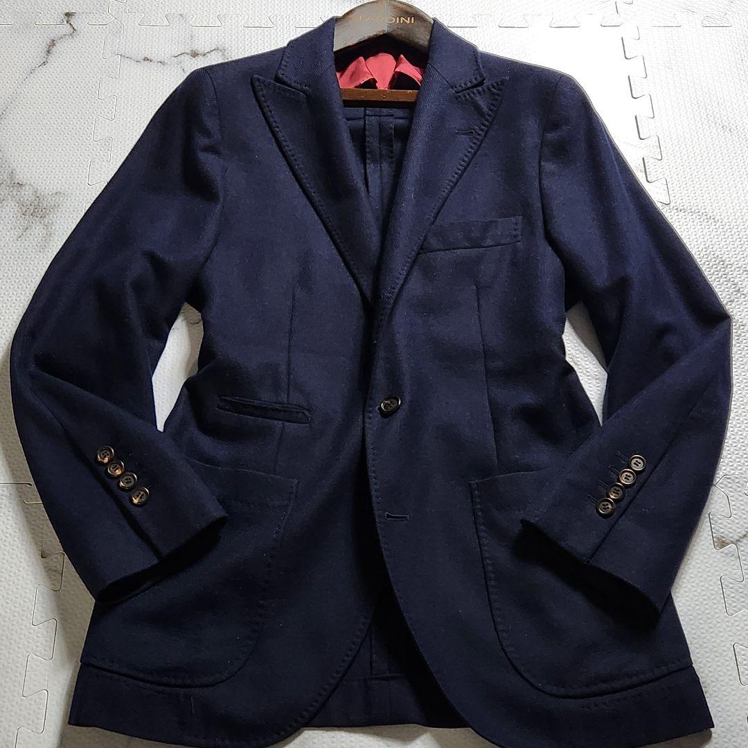 入手困難✨ブルネロクチネリ 最高級 カシミヤ シルク ジャケット ネイビー