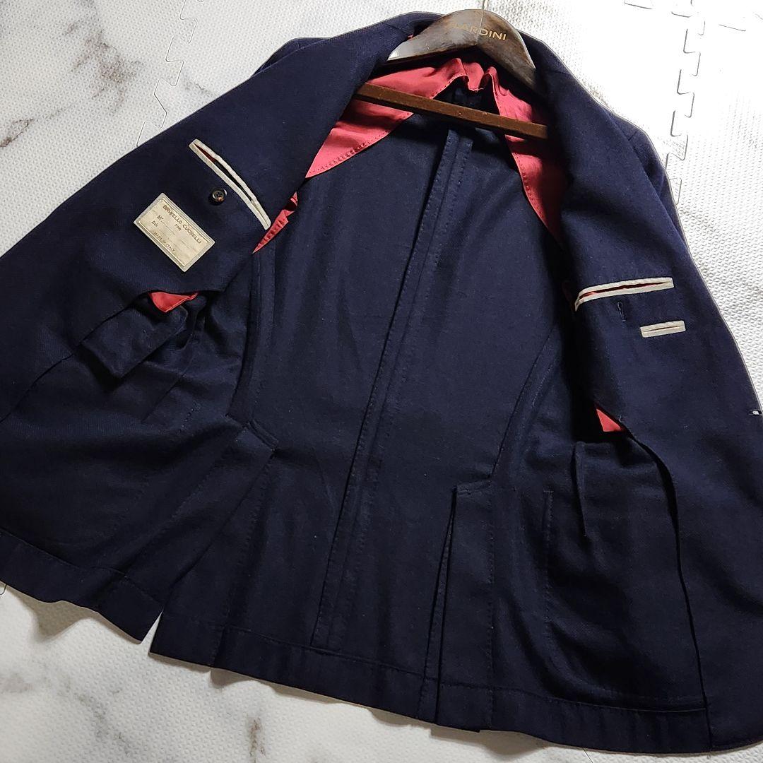 入手困難✨ブルネロクチネリ 最高級 カシミヤ シルク ジャケット ネイビー