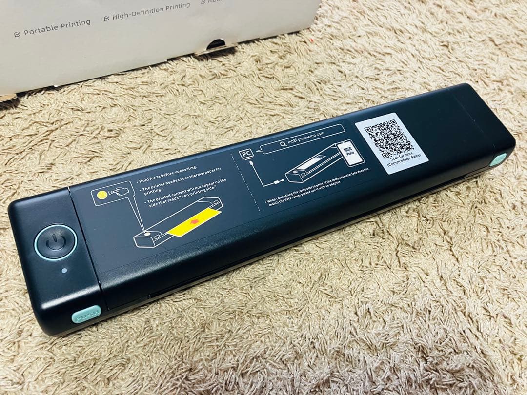 き*つ様 pmo M08F 小型プリンター　専用用紙100枚+おまけ付き