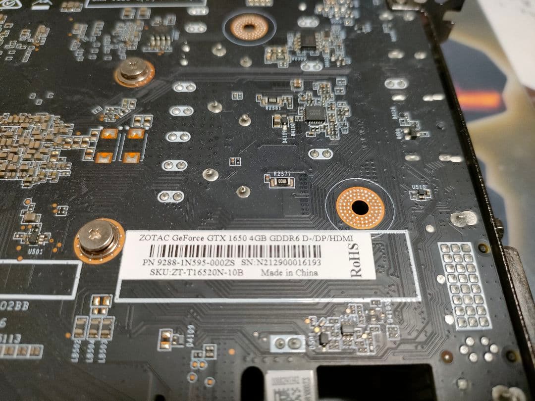 グラフィックボード・グラボ・ビデオカード zatoc Geforce gtx1650 4GB