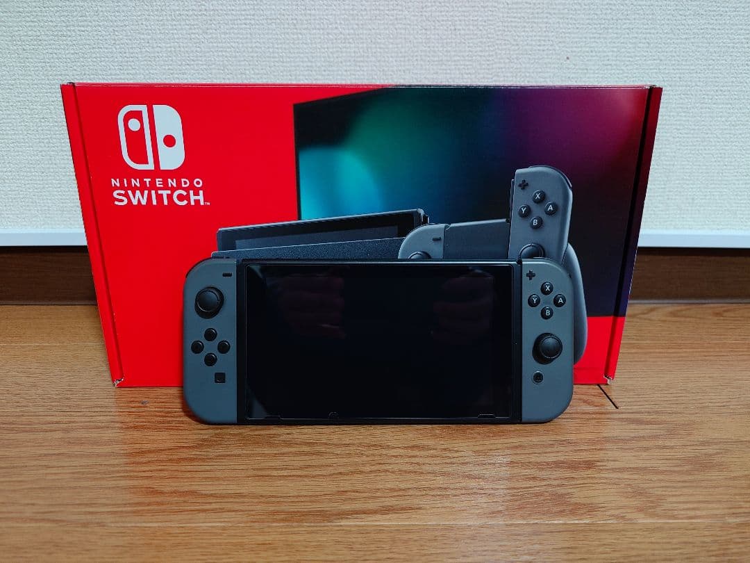 Nintendo Switch グレー本体 128GB microSDカード付属