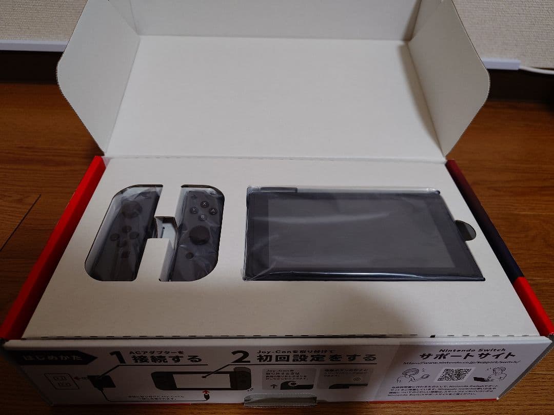 Nintendo Switch グレー本体 128GB microSDカード付属