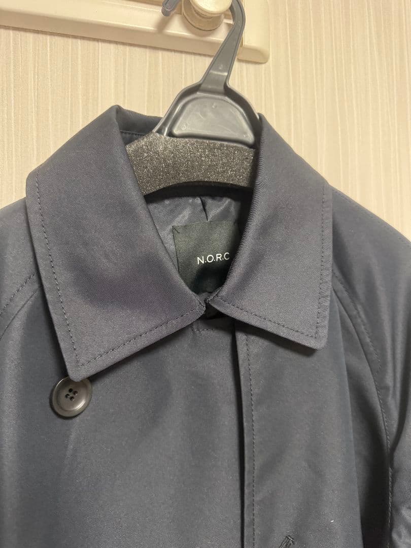 【新品タグ付】NORC ロングトレンチコート ネイビー