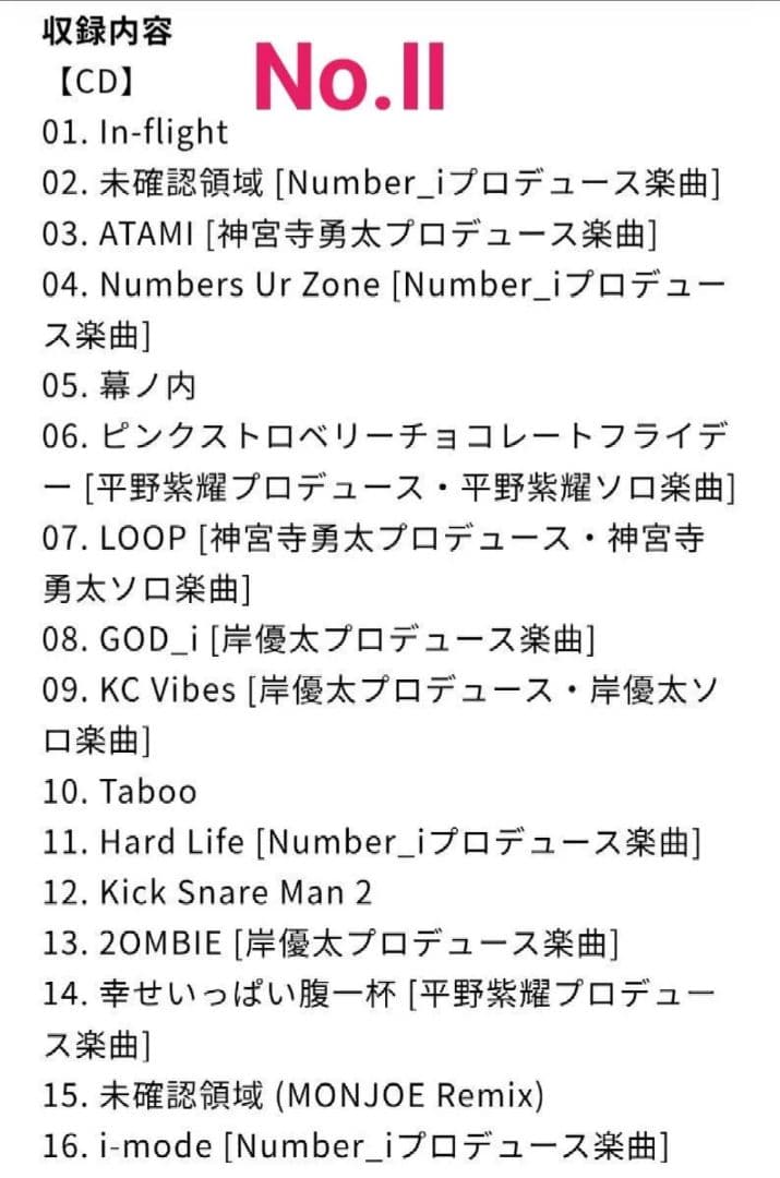 Number_i No.O-ring No.I No.II GOD_i 通常盤