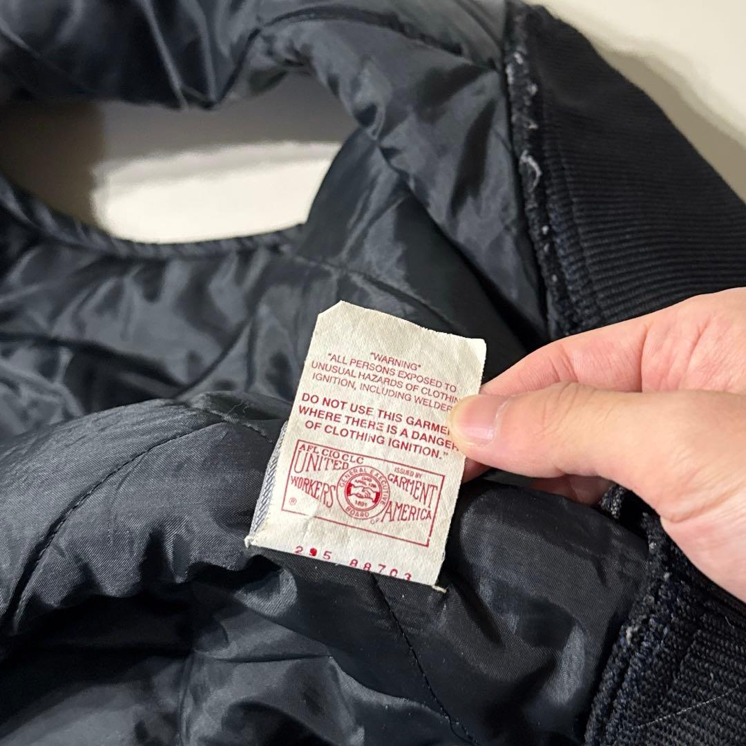 2XL 90s Carhartt ダックベスト 腰ゴム VQ185 ブラック