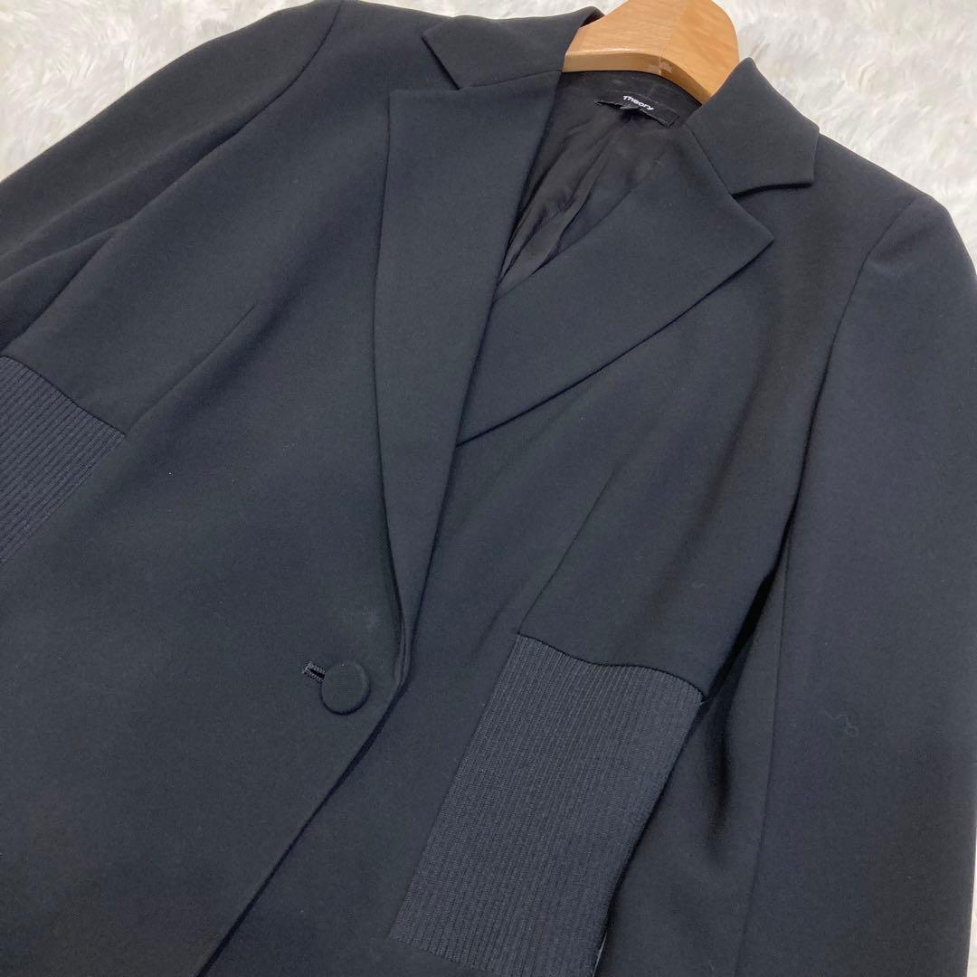 セオリー 2022 Admiral Crepe DB Rib Blazer 黒