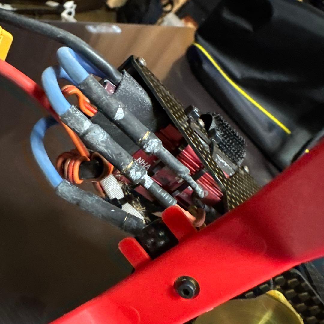 ガッキー　Forza450 3セル　黄色ジャイロ側1台と予備ローター他