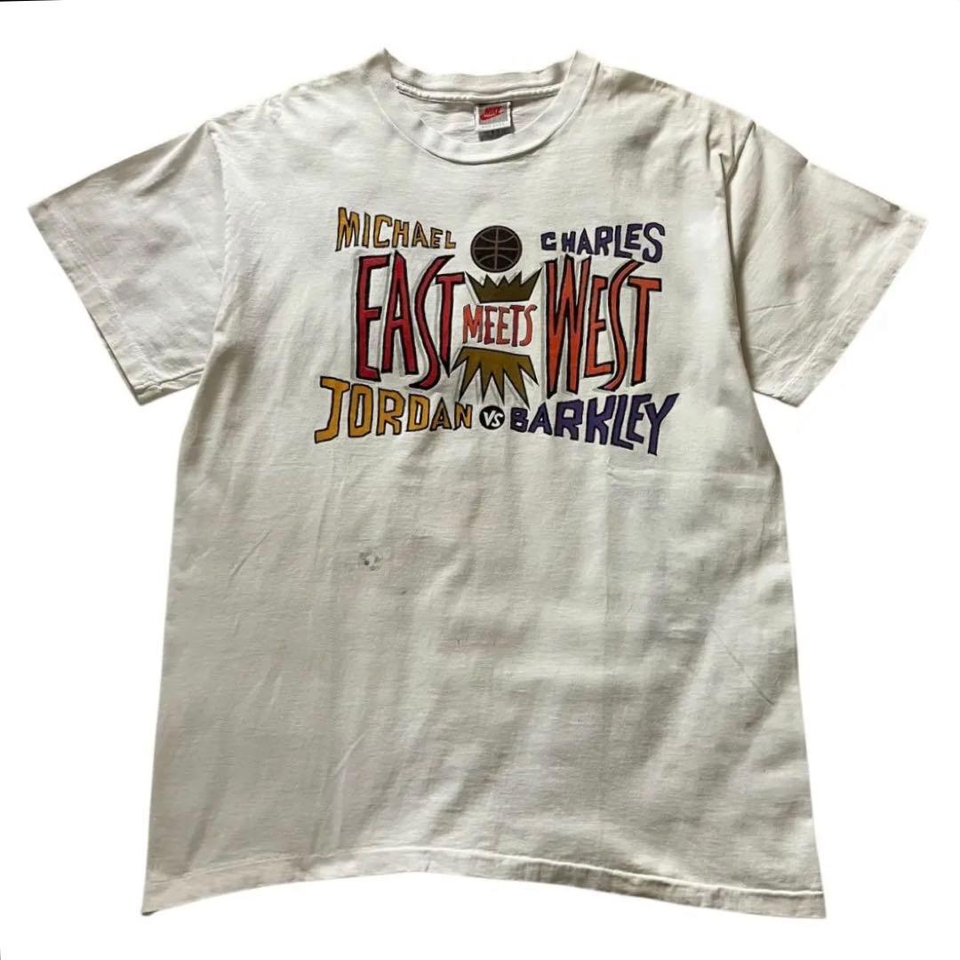 希少 90's USA製 オールドナイキ ジョーダン tシャツ 白 XL