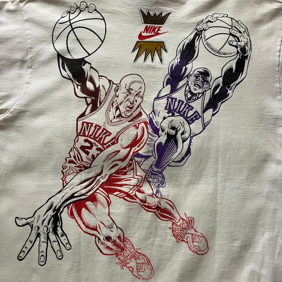 希少 90's USA製 オールドナイキ ジョーダン tシャツ 白 XL